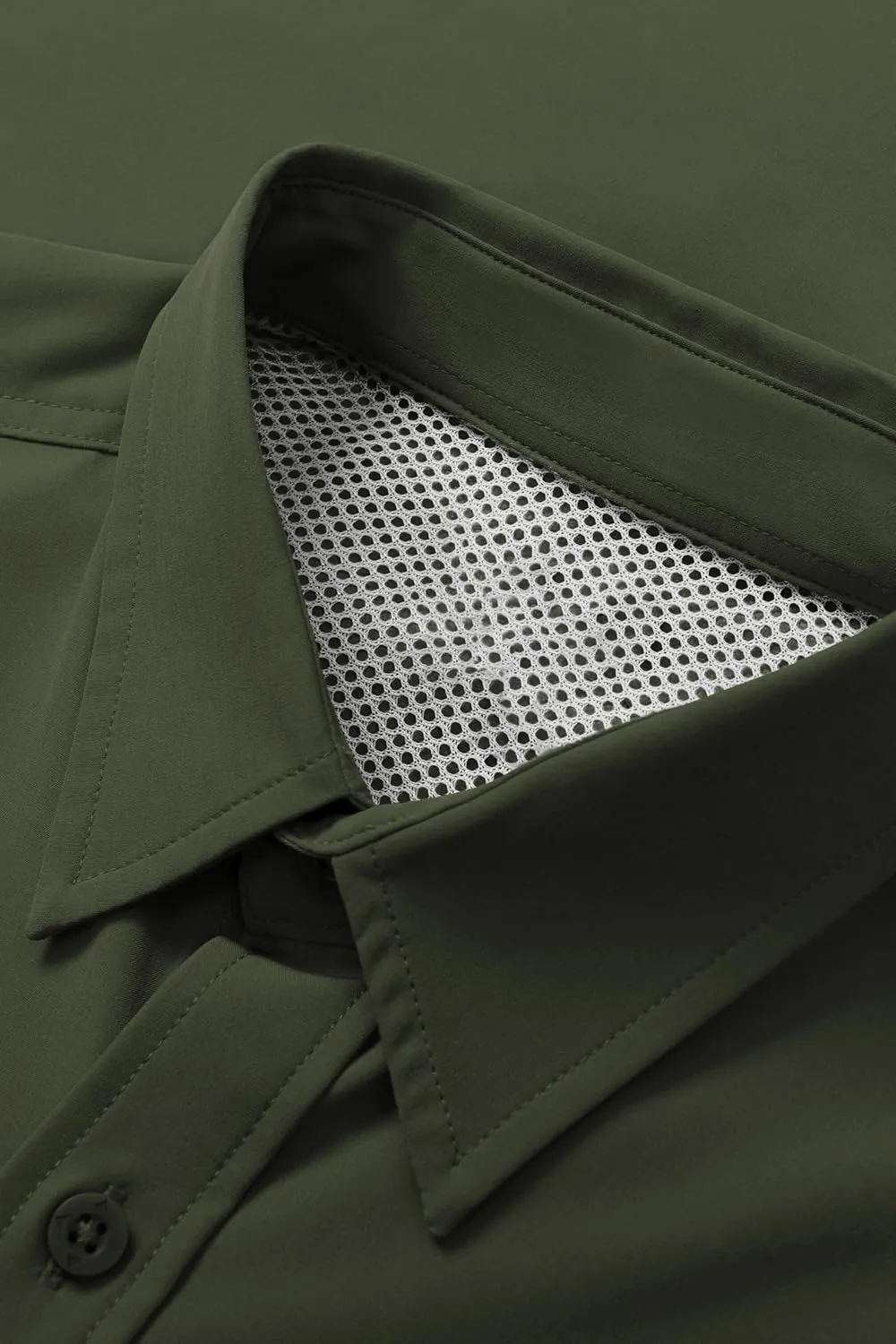 ZAFUL Men's Fishing Shirts Sun Protection Short Sleeve Travel Work Hiking Shirt Button Down Shirts with Zipper Pockets
