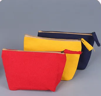 Zipper learning blank canvas bag custom