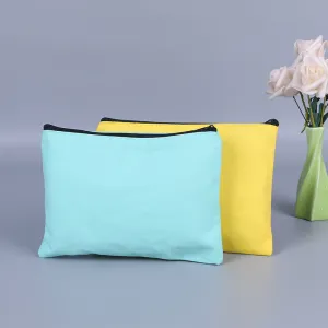 Zipper learning blank canvas bag custom