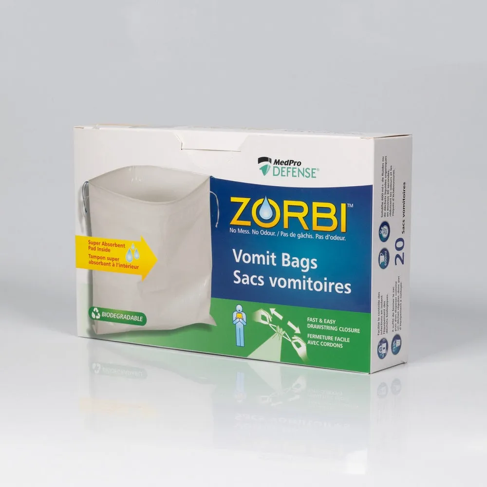 ZORBI™ MedPro Defense, Biodegradable Vomit Bags
