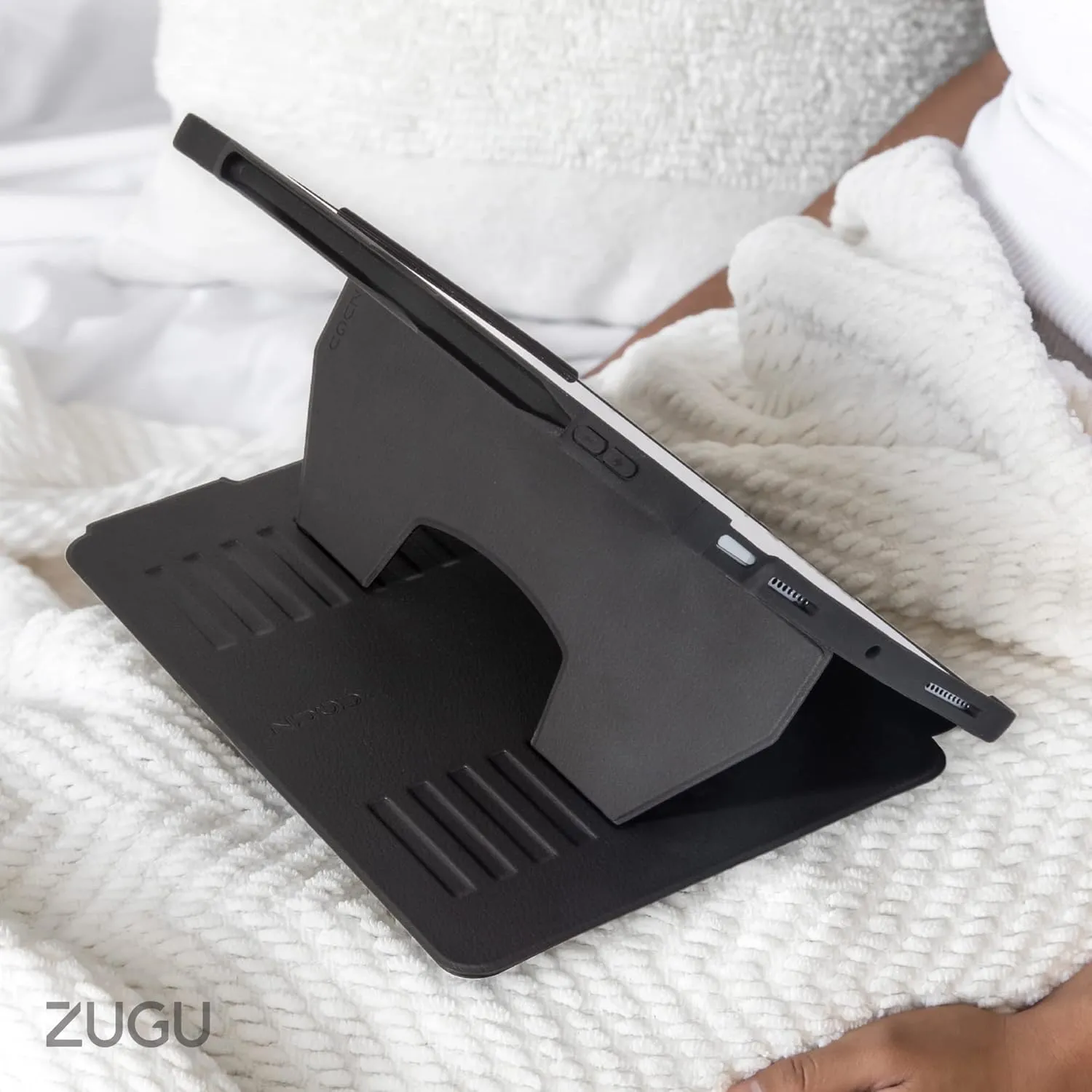 ZUGU CASE for iPad Air 11 (M3 2025 / M2 2024) iPad Air 4 & 5 10.9 Inch (2020/2022) - Protective, Ultra Thin, Magnetic Stand, Sleep/Wake Cover with Apple Pencil Charging & Storage - Scarlet Red
