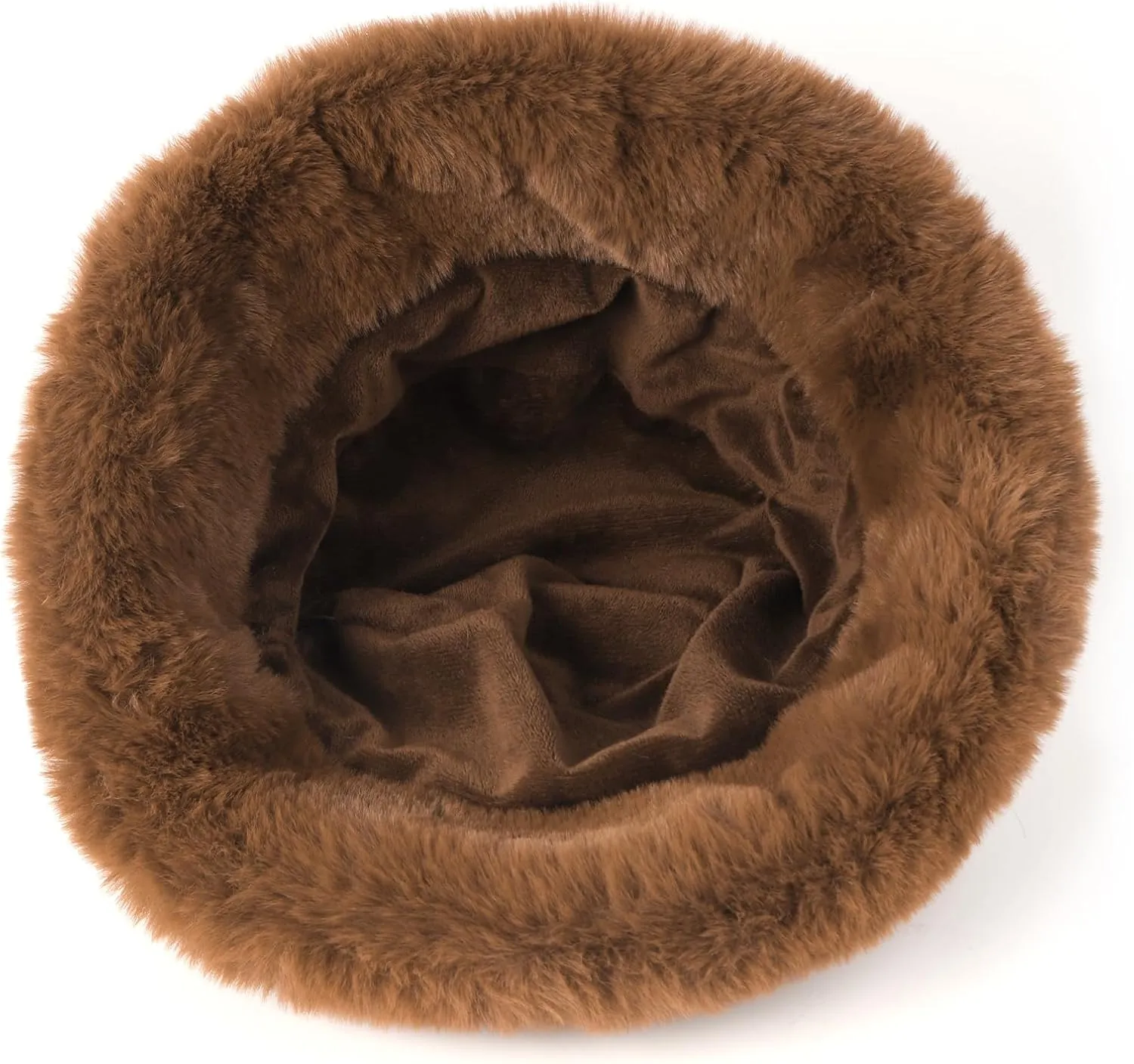 Zylioo Oversize 3XL/2XL/XL Fluffy Bucket Hat,L/M/S Faux Fur Warm Hat Petite,Large Winter Plush Fuzzy Hat for Big Heads
